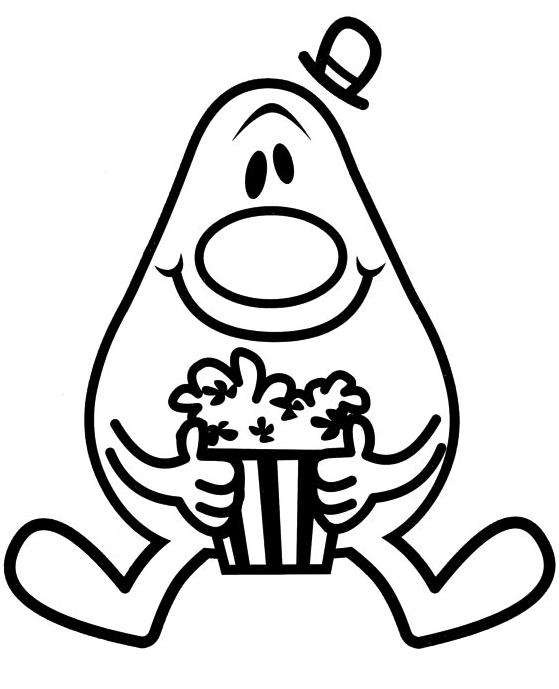 coloriage monsieur tete en l air